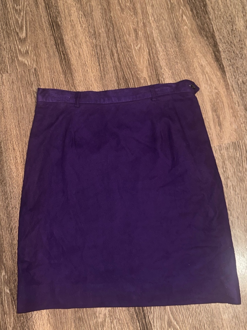 Ralph Lauren Purple Suede Skirt Size 10